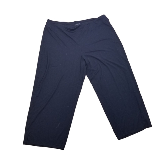 J Jill Wearever Collection full leg cropped black pants - Picture 1 of 5